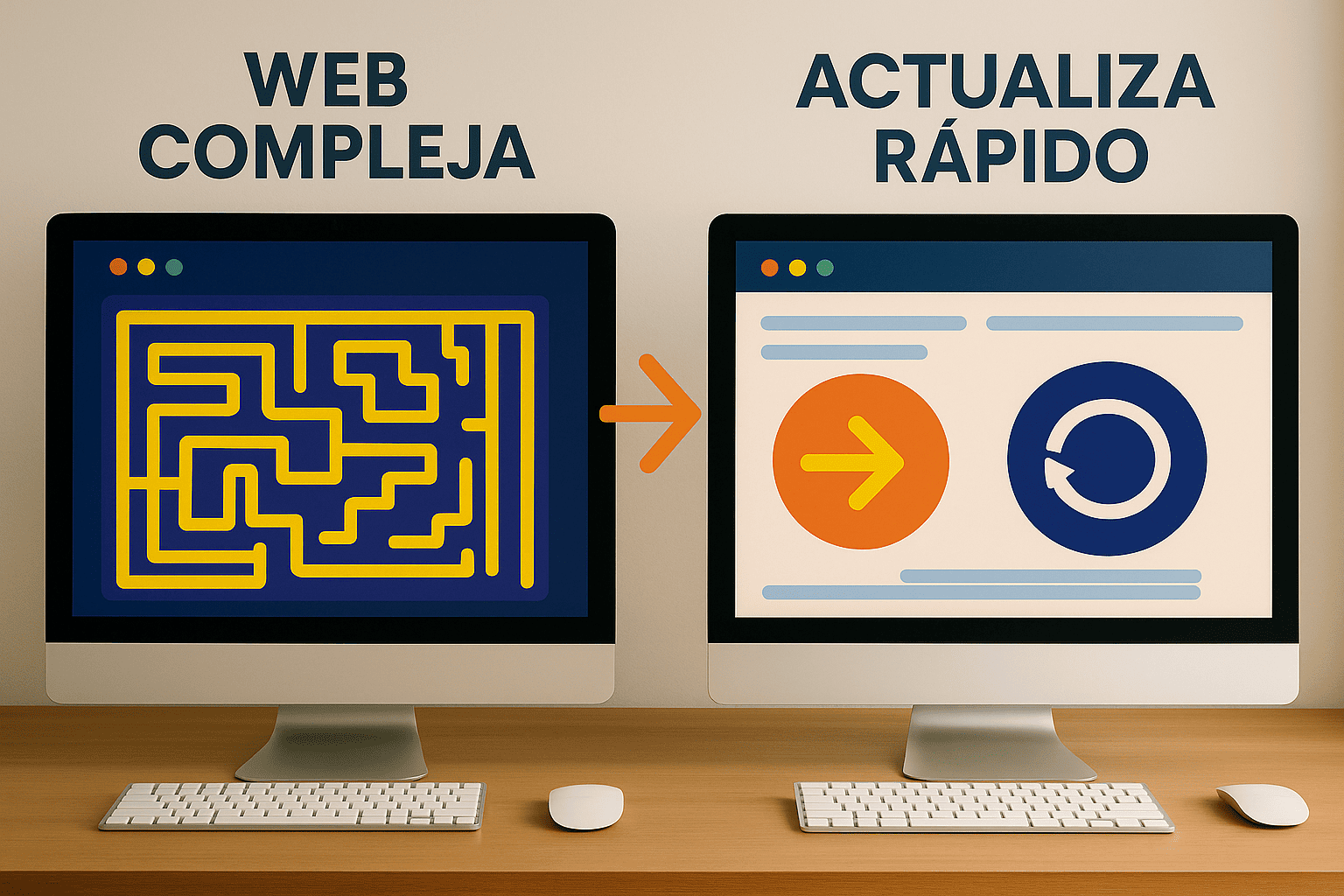 Transforma tu web: de laberinto técnico a ‘Actualiza Rápido’