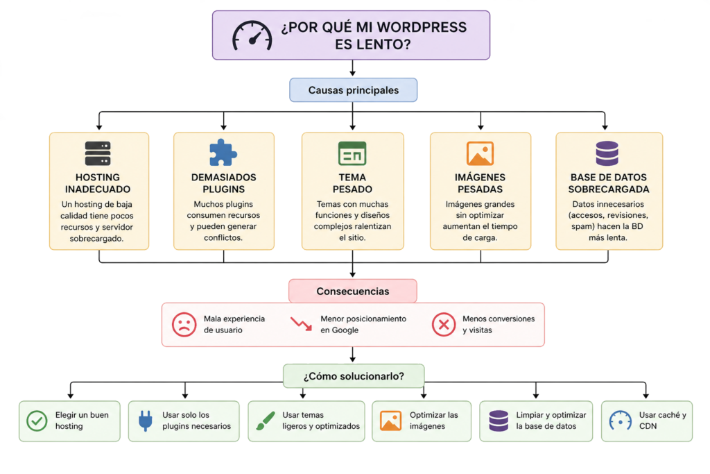 problemas de velocidad WordPress